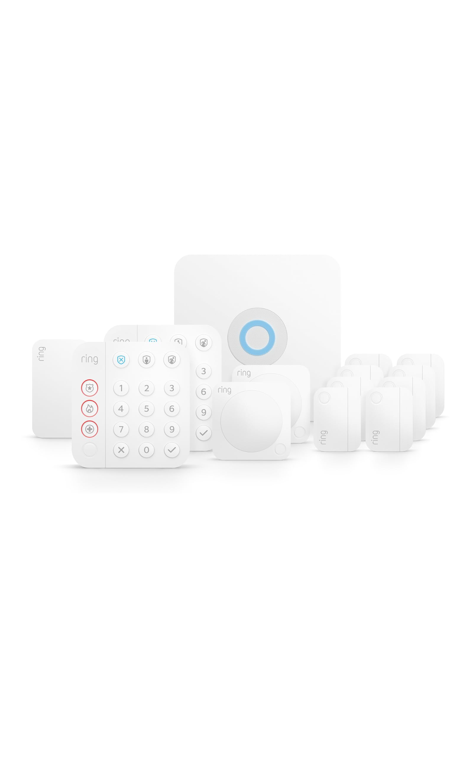 Ring Alarm 14-Piece Kit (newest model), Wireless smart home or business security system, expandable, easy setup, Mobile App Control, 24/7 Professional Monitoring, Alexa Compatible