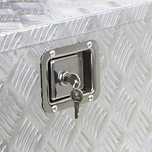 STKUSA Stark Premium 48-Inch Aluminum Truck Underbody Flatbox Pickup Tool Box RV ATV Trailer Tool Storage Lock with Keys - Thumbnail 5