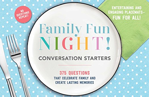 Family Fun Night Conversation Starters Placemats by Cider Mill Press