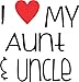 Lil Shirts I Love MY Aunt And Uncle Baby Bodysuit