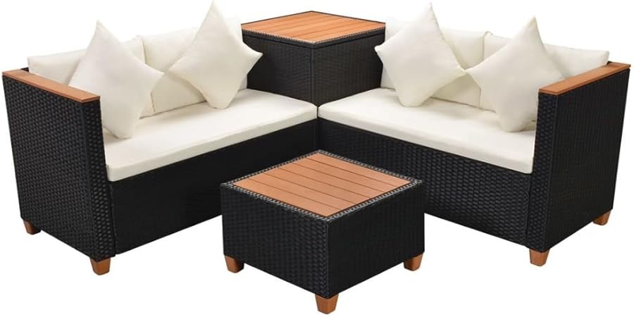 Amazon Com Daonanba Sturdy Garden Sofa Set Functional Outdoor
