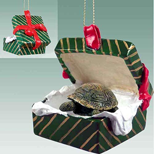 Turtle Gift Box Christmas Ornament Beachfront Decor