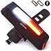 USB Rechargeable Bike Light Red or White LED Glow or Flash 5 Modes All in one Torch Flashlight Super Bright Taillight or Headlight for Cycling Safety Set as Bicycle Helmet Rear Tail or Front Light
