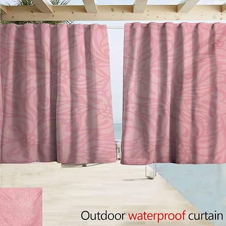 Amazon Com Andytours Polyester Curtain Peach Floral Arrangement