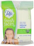 Puffs Fresh Faces Moist Nose and Face Wipes with Natural Saline, Vicks Menthol Scent, 15 Count (Pack of 12)