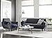 Serta Artesia Collection Midcentury Modern Sofa with Tapered Legs, Easy to Clean, Microfiber Couch Fabric, Durable Hardwood Construction, 61