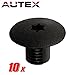 PartsSquare 10pcs Nylon Bumper Fender Liner Fastener Rivet Car Retainer Clips Push Type Clips Retainer Clamps Replacement for Jeep/Plymouth