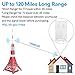TV Antenna Indoor, JoyGeek Digital HD Antenna 160 Miles Long Range for HDTV, Amplified Home Amping Antenna with Amplifier Signal Booster Signal Wave Support 4K UHF VHF Local Channels 16.5ft Coax Cable
