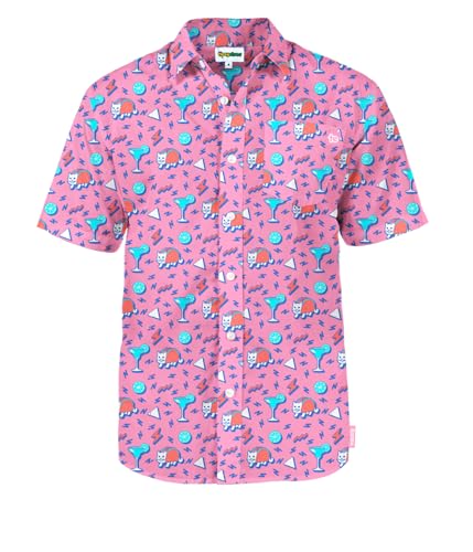 Tipsy Elves Hawaiian Shirts for Men - Casual Beach & Summer Party Shirts for Men - Stretch Fabric with Modern Fit