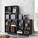 Baxton Studio Sunna Modern Cube Shelving Unit, Dark Brown