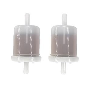 AISEN Pack of 2 5/16" Clear Plastic in-Line Fuel Filter for Kubota G2460 G2160 G1900 G1800 G1700 G2000 G3200 G4200 Gr2120 Gr2110 Gr2100 Gf1800