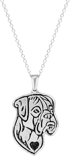 dog etched necklace