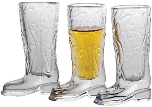 mini cowboy boot shot glasses