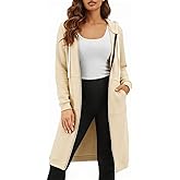 DUOYANGJIASHA Womens Hoodies Zip Up Sweatshirts Oversized 2026 Fashion Long Hooded Fall Winter Fleece Jackets with Pockets