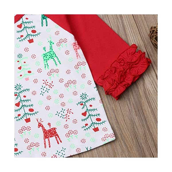 VISGOGO Christmas Kids Toddler Baby Girl Boy Long Sleeve T-Shirt Prints Top Blouse - Image 6