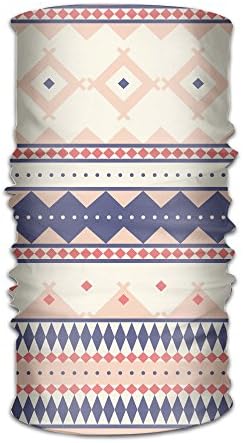 BBONE2 Men'sEthnic Abstract Graphic Triangles Aztec Headband Scarf Face Mask Magic Bandana As Neck Gaiter Head Wrap Ultra Soft Elastic Quick Dry Microfiber For Outdoor Sports Yoga One Size