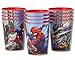 American Greetings Spider Man Party Supplies, 16 oz. Reusable Plastic Party Cup, 12-Count