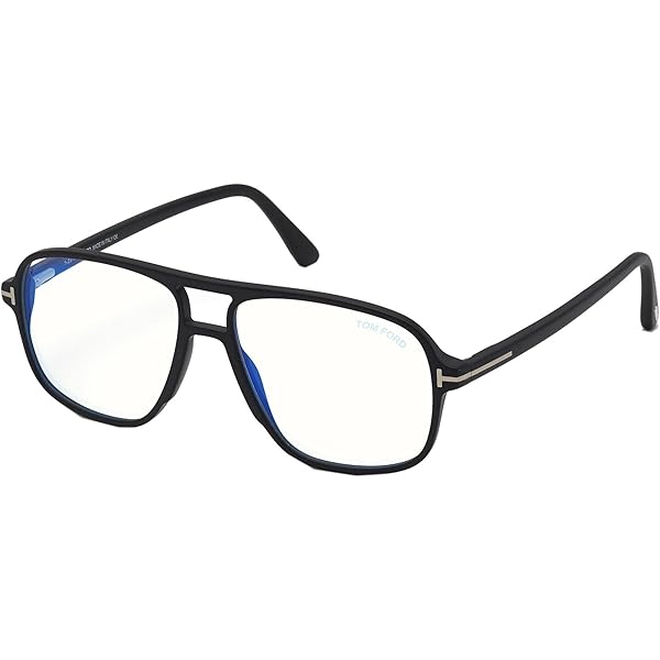 Amazon.com: Tom Ford Eyeglasses FT 5831 -B 001 Shiny Black,t Logo