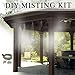 mistcooling - Patio Misting Kit Assembly - Make Your own Misting System - Easy to Build and Install - 5 Minute Installation (36Ft - 8 Nozzles)