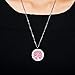 HOUSWEETY Aromatherapy Essential Oil Diffuser Necklace-Stainless Steel Tree of Life Locket Pendant,11 Refill Pads (Non-engraving)