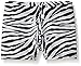 Gia Mia Dance Girls' Big Animal Print Short, Zebra White, Large