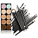 Eye Makeup Brushes Set, 20 Pcs Professional Eye Cosmetic Brush Set Eye Shadow Eyeliner Eye Brow Foundation Powder Liquid Cream Blending Brush