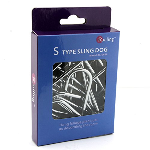 RuiLing Chrome Finish Steel S hook Cookware Universal Pot Rack Hooks Sturdy Hanging Hooks - Multiple uses for… 4 RuiLing Chrome Finish Steel S hook Cookware Universal Pot Rack Hooks Sturdy Hanging Hooks - Multiple uses for… - Image 3