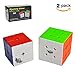Cyclone Boys Speed Cube Set, Includes 2x2 3x3 Stickerless Magic Cube Puzzle