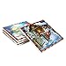 Juvale 4-Pack Ceramic Coasters - Cute, Christmas-Themed Drink Mats with Cork Backing, 4 Assorted Festive Designs - 4.3 x 0.2 x 4.3 Inches