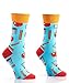 Yo Sox School Kit Funky Women's Crew Socks for Dress or Casual Wear Size 5-10
