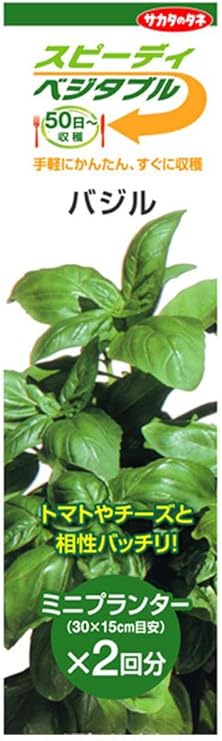 Amazon サカタのタネ スピーディベジタブル50日 バジル ハーブ