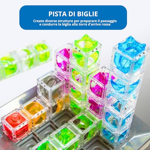 ThinkFun - Gravity Maze | Child Games 8 Years Old Boys and Girls | Child Game 8 Years with 60 Challenges | Child Gift | +1 Players | Gravity Logic Game | Gift Ideas