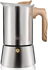 Sivaphe Stovetop Espresso Maker 450ml Moka Pot Induction Stainless Steel