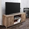 JAXPETY Wooden TV Stand with Barn Door for 65” TVs, Farmhouse Style Media Console Storage Cabinet, Entertainment Center…