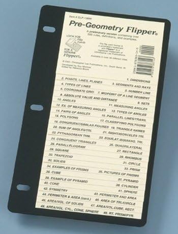Christopher Lee Publications Clp199w Pre-geometry Flip Up Study Guide
