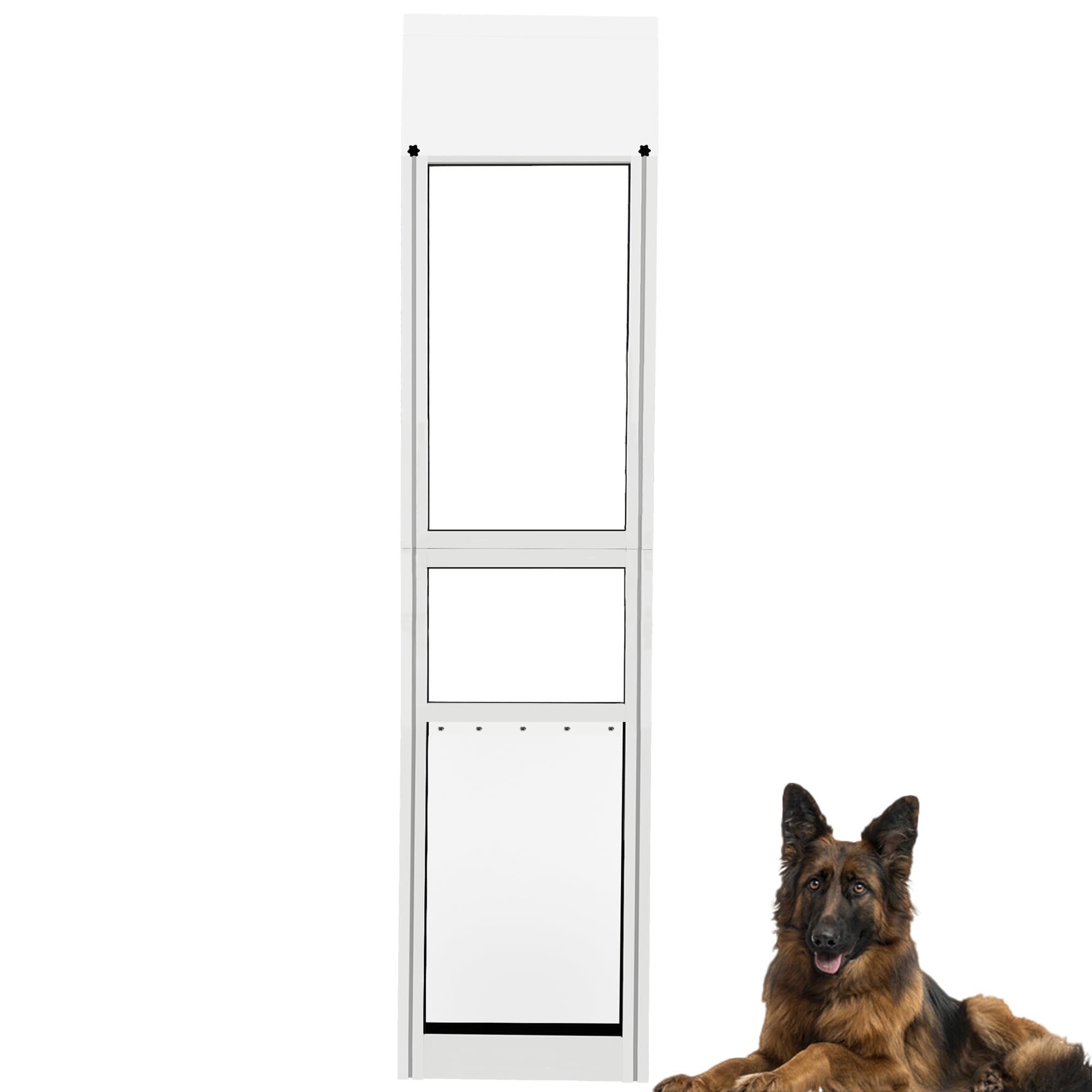 Photo 1 of XL Dog Door for Sliding Glass Door,Adjustable Height 79.92"-85.83",No-Cut Easy Installation,Magnetic Closing Curtain?Ideal for Renters.