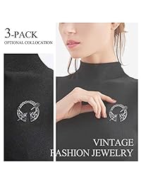 Idealcoldbrew 3 Pack Vintage Viking Brooches Pins, Mujer Niña Bufanda Chal Hebilla Broche Broche Clips Decorativo Ropa Disfraz Accesorios Moda Joyería para el Día de San Valentín Plata Antigua