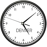 DENVER TIME Wall Clock world time zone clock office business