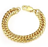 Heavy Metal Cuban Curb Link Chain Men's Bracelets Powerful Stainless Steel Bracelet