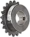 Tsubaki 35B20F-1 Finished Bore Sprocket, Single Strand, Inch, #35 ANSI No., 3/8