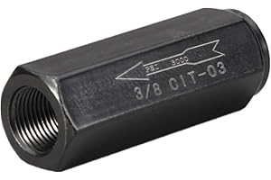 Hydraulic Check Valve 3/8" NPT Pump Oil 3000psi no Return Valve Single Way (3/8")
