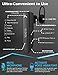 Mute Function Bluetooth Headset KLOKOL Bluetooth V5.0, 24Hrs Talking Time, w/Mic Earpiece Noise Canceling for Cell Phones Business Office Driving Handsfree Compatible with iPhone and Android (Black)