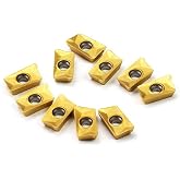 OSCARBIDE Carbide Insert APKT11T308 Milling Inserts, 10 Pieces | APKT Style Carbide Cutters | For Alloy &amp; Stainless Steel | High Wear Resistance | Sharp Cutting Edges | Precision Ground