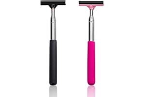 2 car Rearview Mirror Wipers, Telescopic Window Wipers, Small car Wiper Cleaner, Water Side Rearview Mirror with Telescopic L