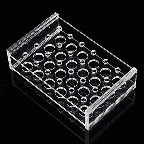 24 Holes Plastic Test Tube Rack Testing Tubes Holder Lab Test Tube Storage Stand Test Tube Stand Shelf Test Tubing Racks Bracket for 10.5mm/1.5ml Test Tube, Lab School Supplies Laboratory Equipment