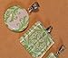 10 Small Clear 1 Inch Square Glass Tiles for Jewelry Making and Crafting