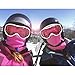 ZIONOR Lagopus Ski Snowboard Goggles UV Protection Anti fog Snow Goggles for Men Women Adult Youth VLT 46% White Frame Clear Rose Lens