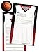 iscream Pack of 8 Fold-over Ready to Send Note Cards - Team Jersey