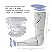 Tespo Leg Massager with Heat Air Compression Wrap Massage Foot and Calf for Circulation with Handheld Controller 3 Intensities 6 Modes, Helpful for RLS and Edema