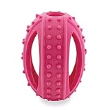 Interactive Dog Toys by FurryFido, Tough/Durable/Indestructible/Tuffy dog toys and treat dispensing for Dogs/Cats/ and Pigs Funny Dog Puzzle and Dog Toys for Boredom and Thinking (Red football)